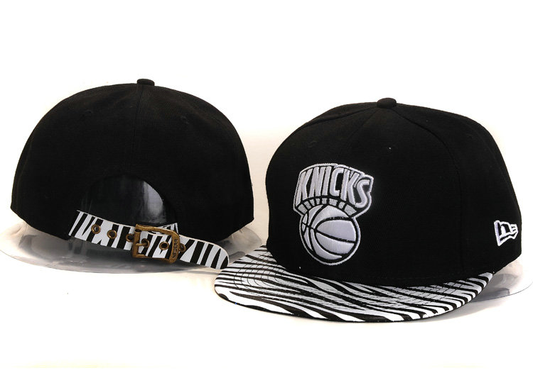 New York Knicks Black Snapback Hat YS 1